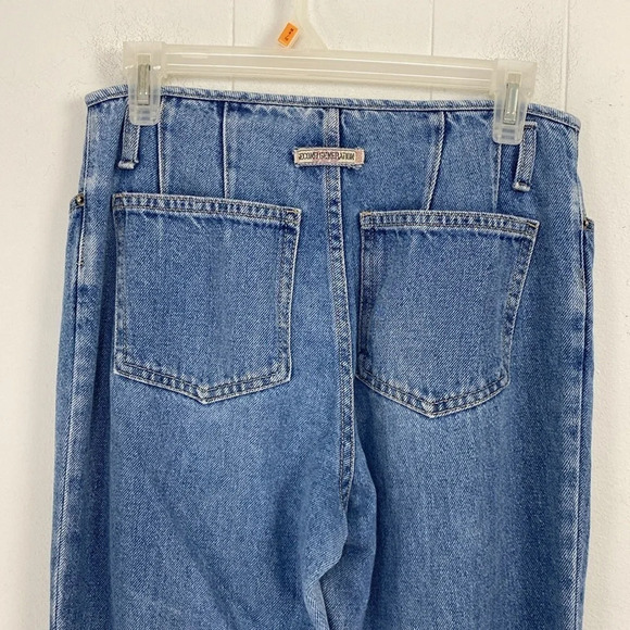 Vintage Second Generation Raw Hem Denim Jeans Size 28” Waist Embroidered Heart - Picture 13 of 14